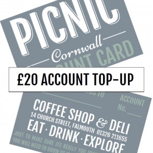 Picnic Cornwall Account Card Top-Up